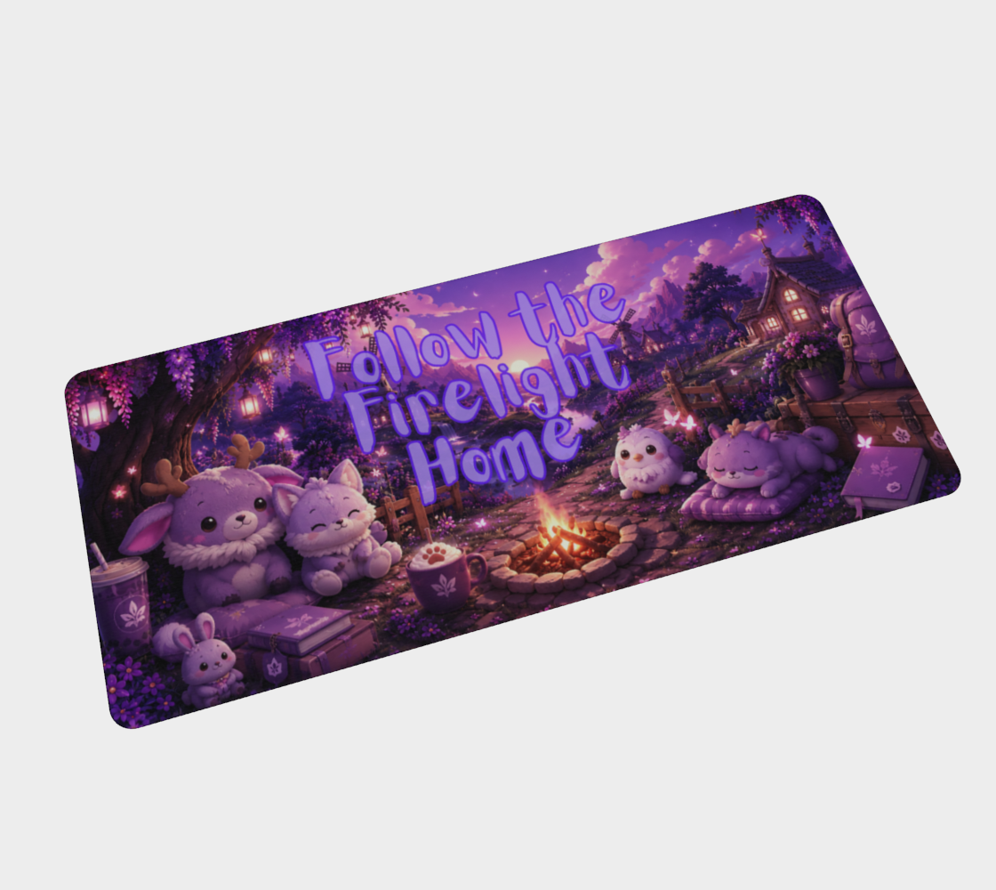 Follow the Firelight Home Desk Mat  ✨