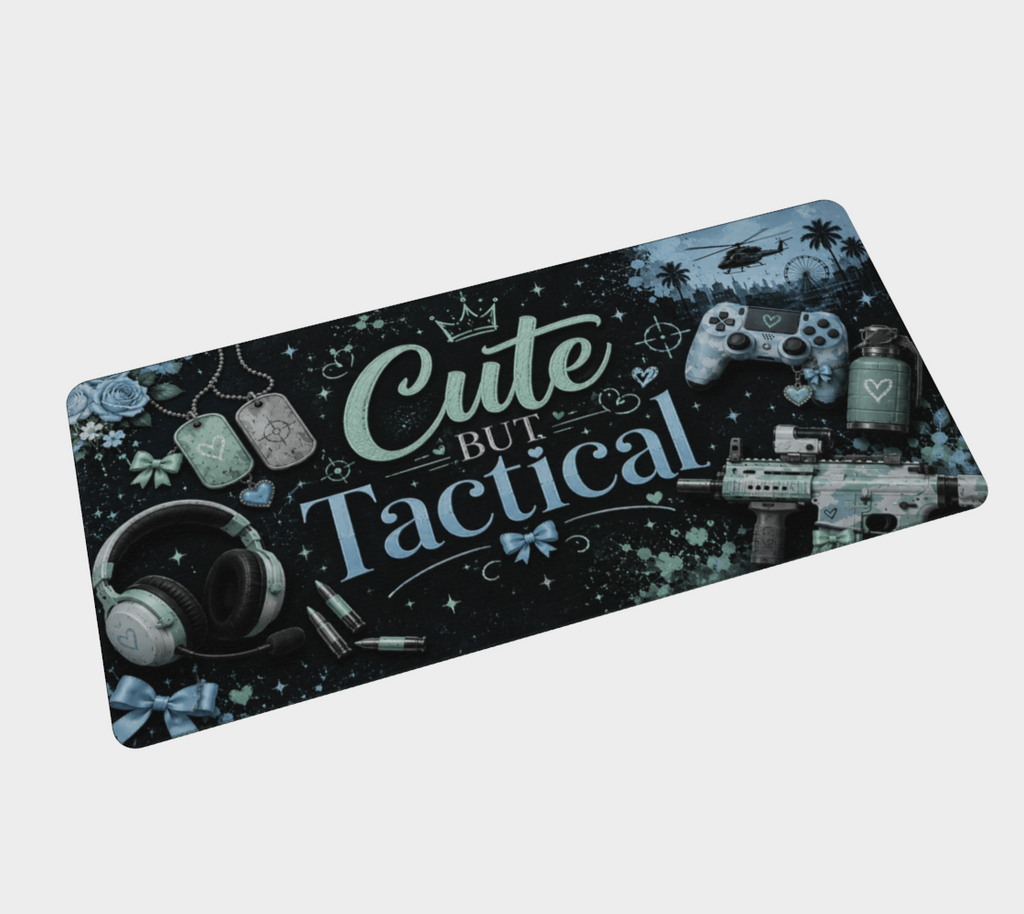 Cute But Tactical Desk Mat